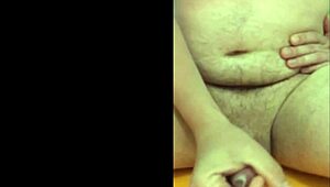 just me stroking solo with a condom on.