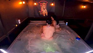 Hot Tub Threesome with Rogue and Mandi