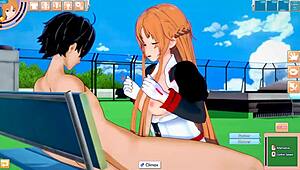Explore The Anime Game Koikatu With Asuna And Sao Characters