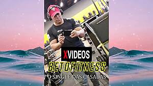 Betofitness Trailer with Hot Brunette in Motel