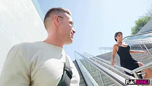 Megan Fiore's Intense Anal Tunnel Fucking In Public