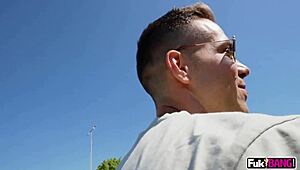 Megan Fiore's Intense Anal Tunnel Fucking In Public