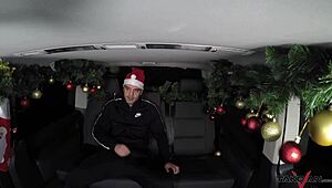 Dialogic Hey, join our wild Christmas party orgy in this driving van packed with fucking folks and Mea Melone!