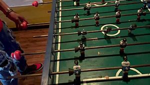 Behind the scenes of a football wager with a well-endowed Brazilian