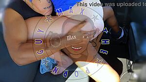 Mature gay man enjoys oral sex and ejaculation in the back of a truck