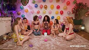 omg, this x-rated truth or dare game turned into a wild orgy with hot euro babes!