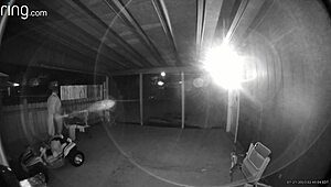 Wife caught sucking monster cock on back porch. Fucking hard and taking hot cream pie