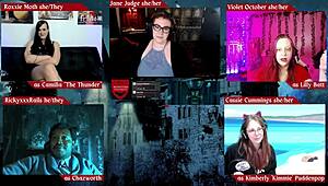 Horny Goth Judge Jane Dominates Monster in University Roleplay!