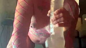 Giant Dildo Ass Play Part 1