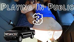 Ella enjoys a ride in the truck