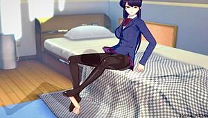 Komi Uses Feet For Pleasure In 3D Cartoon