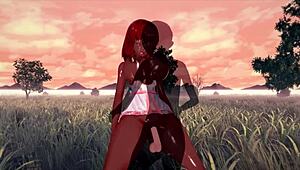 3D Hentai Indian Babe With Big Tits And Ass Cums Hard