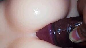 Testing My Silicone Toy on Big Ass