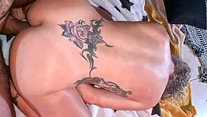 amateur mature european milf with tattoo bends over for sex