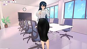 Tsundere milfin hentai game pornplay ep 3 public creampie my muslim boss tight pussy at work 😏