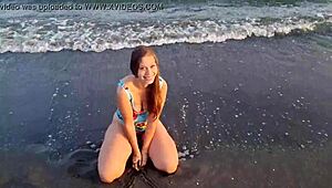 is anaduro12's horny pussy getting fucked on the beach?