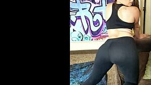 Watch Nicci Taylor's 1980s workout trailer with black cock action!