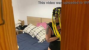 hermanastro says, watch me record my lesbian hermana while she sexts