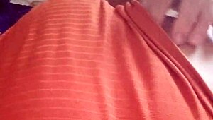 Amateur girl with small tits masturbating to orgasm in solo session part 1