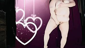 Curvy BBW's birthday celebration with a big ass cake - a sneak peek