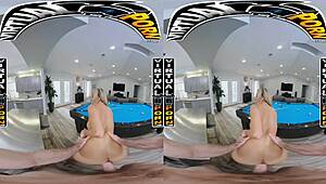 this virtual doggystyle collection features robbin banx, kira perez, and caitlin bell in pov scenes