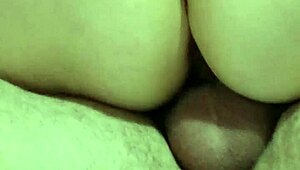 wife rides her fuck buddy hard on his cock