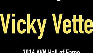 Rockstar Vicky Vette Pleasing Her Hairy Cunt And Sucking A Big Dick!