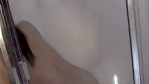 I’m fingering my hairy pussy in the shower daily