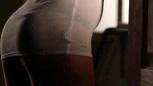 European babe STRIPPING clothes RIPPED!