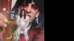 Bisexual Sissy Swallows Pee Naked!