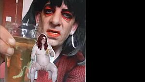 Bisexual Sissy Swallows Pee Naked!