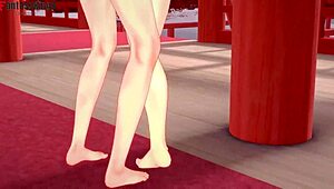 chun-li gives boobjob and gets fucked pov on the street