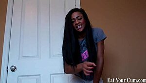 You splattered cum on me, now lick it up like a good slave