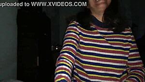 blindfolded argentinian milf sucks cock in pov