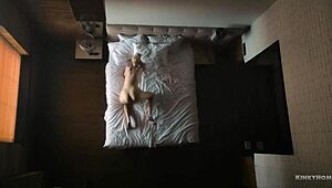 enjoy the best view of her loving herself in bed