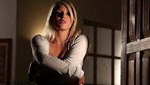 European babe STRIPPING clothes RIPPED!