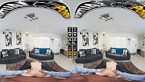 this virtual doggystyle collection features robbin banx, kira perez, and caitlin bell in pov scenes