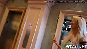 teen girl gives passionate blowjob in pov