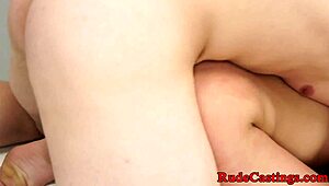 in the casting room, a teen 18+ eagerly sucks dicks while getting roughly banged in group bondage and bdsm scenes, bent over for hardcore action