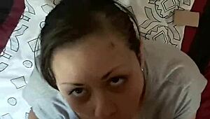 Sexy Latina Brunette Feels Passion Sucking Dick