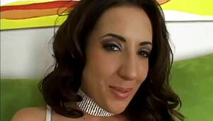 Richelle Ryan gives horny POV blowjob with big tits close-up.