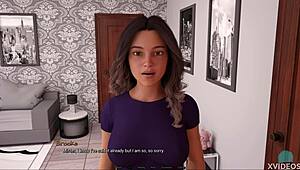 brooke gently sucking that big dick in radiant ch 3 32, pov style with small tits and cumshot 😍