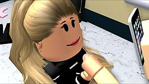 Sammierr34 delivers intense bathroom blowjob session