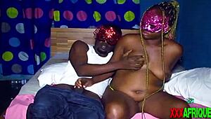 Interracial amateur couple engages in passionate sex