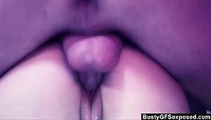 Busty Alexis May gets a hard cock and facial in this video
