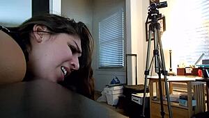 First time Latina anal play