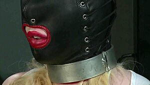 Beautiful slave girls are shackled in BDSM before submitting to their masters' domination.