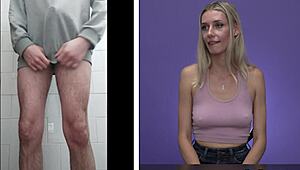 Emily jade rates and reacts to my cumshot.