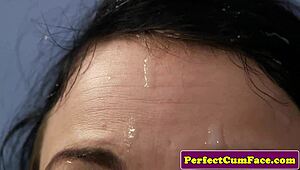 Glamcore Babe Gets Facialized In Pov