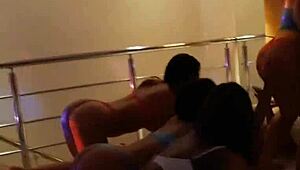 Débora Fantine enjoys carnival party fun